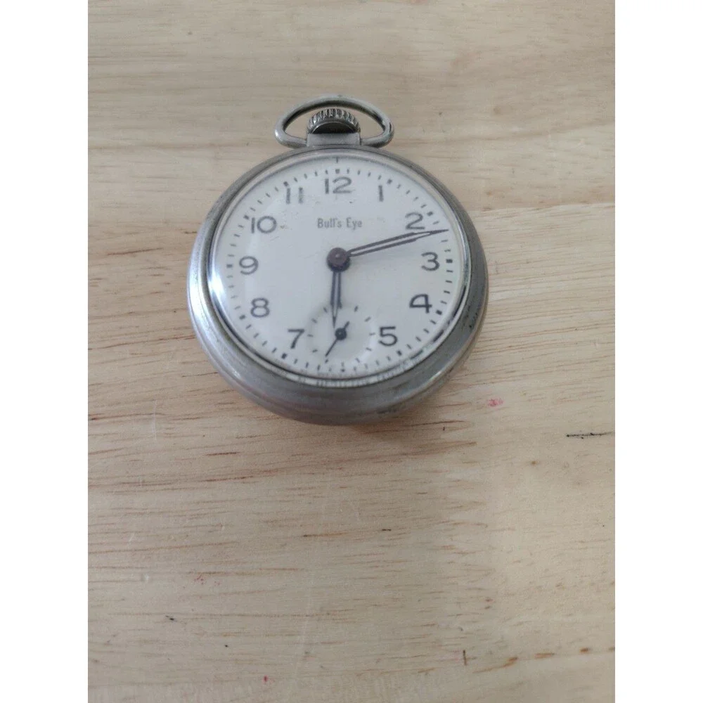 Vintage Pocket Watch ~ Westclox Bull's Eye ~ Winds and Runs